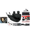 Tradineur - Manta protectora de mascotas para asientos de coche, poliéster, funda, cubierta, protector para perros, gatos, fácil