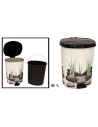 Tradineur - Papelera con pedal Diseño Zen (6 L) - Fabricado en Plástico - Capacidad de 6 Litros - Cubo interno Extraíble - 25,5