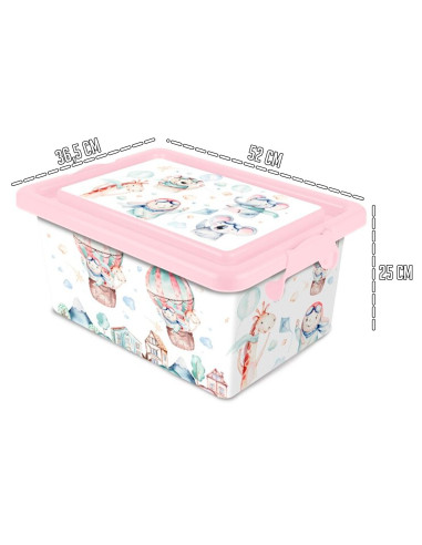Tradineur - Caja de almacenamiento - Diseño de Volar - Capacidad de 35 Litros - Fabricado en España - Contenedor para almacenar
