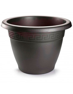 Tradineur - Maceta Redonda "Terracota" - Fabricado en Plástico - Macetero apto para Exterior e Interior del hogar - Ø 30 cm - Co