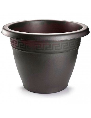 Tradineur - Maceta Redonda "Terracota" - Fabricado en Plástico - Macetero apto para Exterior e Interior del hogar - Ø 30 cm - Co