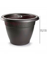 Tradineur - Maceta Redonda "Terracota" - Fabricado en Plástico - Macetero apto para Exterior e Interior del hogar - Ø 30 cm - Co