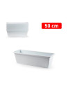 Tradineur - Jardinera "Terracota" - Fabricado en Plástico - PLFT - Macetero apto para Exterior e Interior del hogar - 50 cm - Co