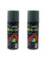 Montoro - Pack 2 botes de pintura en spray gris oscuro A10 200 ml, válido para multitud de superficies de interior y exterior. P