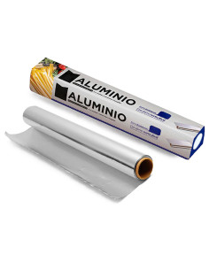 Tradineur - Rollos de papel de aluminio para la cocina - Fabricado en España - Uso Alimentario - Longitud de 30 Metros - Anchura