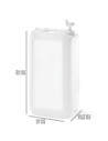 Tradineur - Bidón / Barril con Grifo dispensador de líquido - Capacidad de 30 Litros - Fabricado en PVC - Apto para uso Alimenta