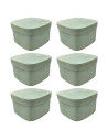 Tradineur - Pack de 6 cajas de madera con tapa - Ideal para Almacenamiento de Joyas y decoración - 4 x 7 x7 cm 