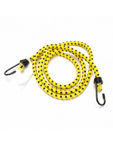 Tradineur - Pack de 2 Pulpos Elásticos trenzados con gancho de plástico - Longitud de 200 cm - Fabricado en goma y PVC - Ø 10 mm