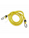 Tradineur - Pack de 2 Pulpos Elásticos trenzados con gancho de plástico - Longitud de 200 cm - Fabricado en goma y PVC - Ø 10 mm