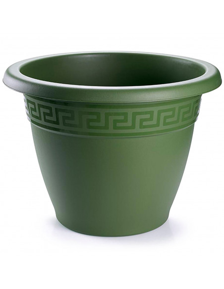 Tradineur - Maceta Redonda "Terracota" - Fabricado en Plástico - Macetero apto para Exterior e Interior del hogar - Ø 50 cm - Co