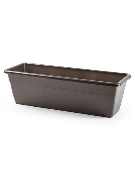 Tradineur - Jardinera modelo PLFT de plástico, polipropileno, tiesto, macetero, recipiente para plantas, flores, balcón, terraza