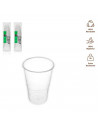 Tradineur - Pack de 100 vasos reutilizables de plástico, 100% reciclables, extra resistentes, higiénicos, apilables - 8,5 x 7 cm