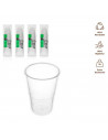 Tradineur - Pack de 200 vasos reutilizables de plástico, 100% reciclables, extra resistentes, higiénicos, apilables - 8,5 x 7 cm
