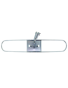 Tradineur - Plataforma métalica para mopa, base de acero, accesorio limpieza de suelos, baldosas, baño, hogar - 60 cm