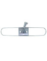 Tradineur - Plataforma métalica para mopa, base de acero, accesorio limpieza de suelos, baldosas, baño, hogar - 60 cm