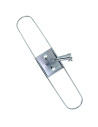 Tradineur - Plataforma métalica para mopa, base de acero, accesorio limpieza de suelos, baldosas, baño, hogar - 60 cm