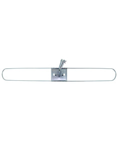 Tradineur - Plataforma métalica para mopa, base de acero, accesorio limpieza de suelos, baldosas, baño, hogar - 100 cm
