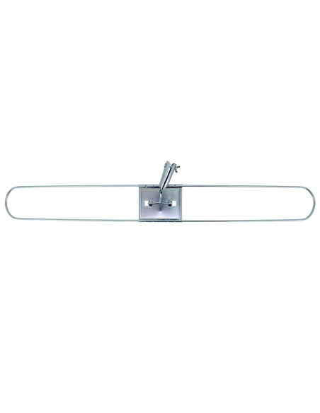 Tradineur - Plataforma métalica para mopa, base de acero, accesorio limpieza de suelos, baldosas, baño, hogar - 100 cm
