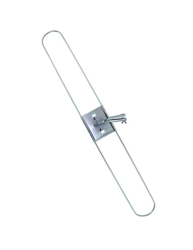 Tradineur - Plataforma métalica para mopa, base de acero, accesorio limpieza de suelos, baldosas, baño, hogar - 100 cm