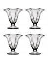 Tradineur - Pack de 4 copas de helado, modelo Canada, vidrio soda lime, diseño sofisticado y elegante, postres, cócteles, aptas