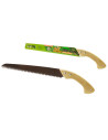 Tradineur - Sierra de mano para podar, mango de madera y hoja de 350 mm, dentado japonés, segueta, resistente y ligera, uso fore
