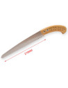 Tradineur - Sierra de mano para podar, mango de madera y hoja de 270 mm, dentado japonés, segueta, resistente y ligera, uso fore