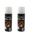 Montoro - Pack 2 botes de pintura en spray blanco brillo A21 200 ml, válido para multitud de superficies de interior y exterior.