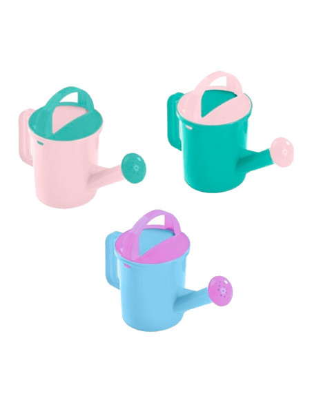 Tradineur - Pack de 3 Pequeñas Regaderas con Asa - Capacidad de 0,75 L - Fabricado en Plástico - Ideal para el riego de plantas