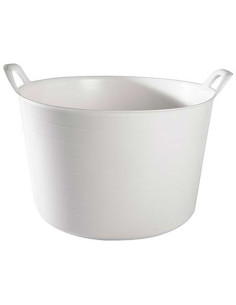 Tradineur - Capazo redondo con asas - Capacidad de 56 litros - Fabricado en España - Apto para uso Alimentario - Ø 53,4 x 36,9 c