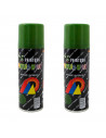 Montoro - Pack de 2 botes de pintura en spray verde máquina A38, 200 ml, válido para multitud de superficies de interior y exter