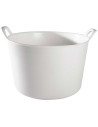 Tradineur - Capazo redondo con asas - Capacidad de 25 litros - Fabricado en España - Apto para uso Alimentario - Ø 39 x 34,7 cm