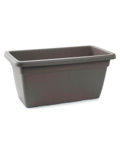 Tradineur - Jardinera de plástico sin Plato - 100 cm - Agujeros de drenaje - Modelo PLFT - Forma Rectangular - Ideal para decora