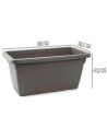 Tradineur - Jardinera de plástico sin Plato - 100 cm - Agujeros de drenaje - Modelo PLFT - Forma Rectangular - Ideal para decora