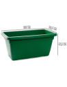 Tradineur - Jardinera de plástico sin Plato - 100 cm - Agujeros de drenaje - Modelo PLFT - Forma Rectangular - Ideal para decora
