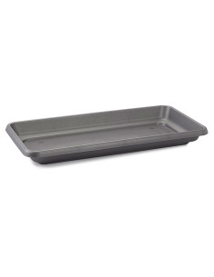Tradineur - Plato jardinera de 100 cm - Maceta, macetero para plantas y flores rectangular - Fabricado en Plástico - 7 x 96,5 x
