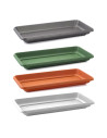 Tradineur - Plato jardinera de 100 cm - Maceta, macetero para plantas y flores rectangular - Fabricado en Plástico - 7 x 96,5 x