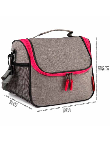 Tradineur - Bolsa Térmica Sport - Cremallera color surtido - Mantiene tanto el calor como el frío - Impermeable - Fácil de limpi