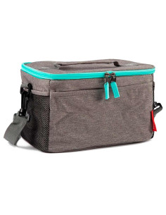 Tradineur - Bolsa Térmica Picnic - Cremallera color surtido - Mantiene tanto el calor como el frío - Impermeable - Fácil de limp