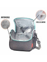 Tradineur - Bolsa Térmica Picnic - Cremallera color surtido - Mantiene tanto el calor como el frío - Impermeable - Fácil de limp