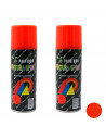 Montoro - Pack de 2 botes de pintura en spray naranja A03, 200 ml, válido para multitud de superficies de interior y exterior