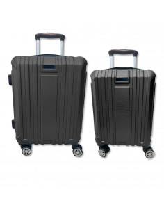 Tradineur - Set de 2 Maletas con Ruedas Desmontables - Combinación de Seguridad - Incluye Mango integrado y Mango Extensible de