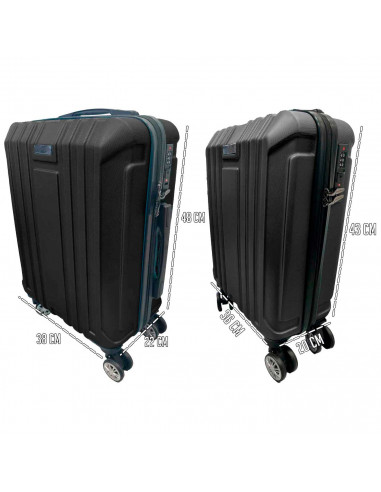 Tradineur - Set de 2 Maletas con Ruedas Desmontables - Combinación de Seguridad - Incluye Mango integrado y Mango Extensible de