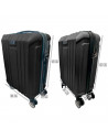 Tradineur - Set de 2 Maletas con Ruedas Desmontables - Combinación de Seguridad - Incluye Mango integrado y Mango Extensible de
