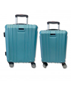 Tradineur - Set de 2 Maletas con Ruedas Desmontables - Combinación de Seguridad - Incluye Mango integrado y Mango Extensible de