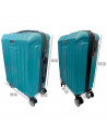 Tradineur - Set de 2 Maletas con Ruedas Desmontables - Combinación de Seguridad - Incluye Mango integrado y Mango Extensible de