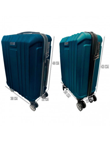 Tradineur - Set de 2 Maletas con Ruedas Desmontable - Combinación de Seguridad - Incluye Mango integrado y Mango Extensible de 5