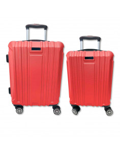 Tradineur - Set de 2 Maletas con Ruedas Desmontable - Combinación de Seguridad - Incluye Mango integrado y Mango Extensible de 5