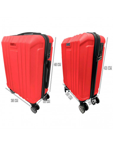 Tradineur - Set de 2 Maletas con Ruedas Desmontable - Combinación de Seguridad - Incluye Mango integrado y Mango Extensible de 5