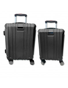 Tradineur - Set de 2 Maletas con Ruedas Desmontables - Combinación de Seguridad - Incluye Mango integrado y Mango Extensible de