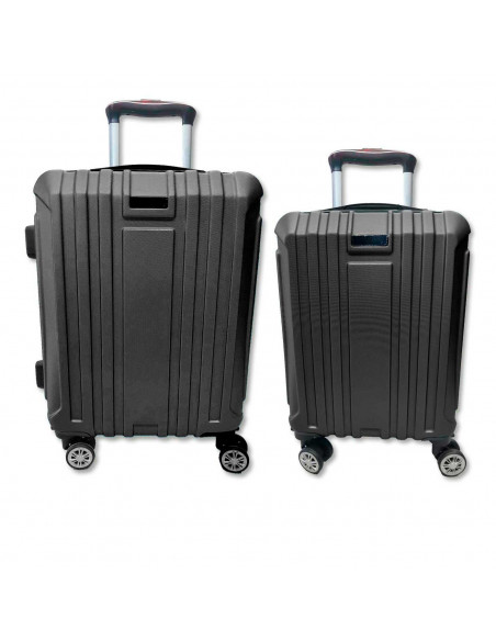 Tradineur - Set de 2 Maletas con Ruedas Desmontables - Combinación de Seguridad - Incluye Mango integrado y Mango Extensible de